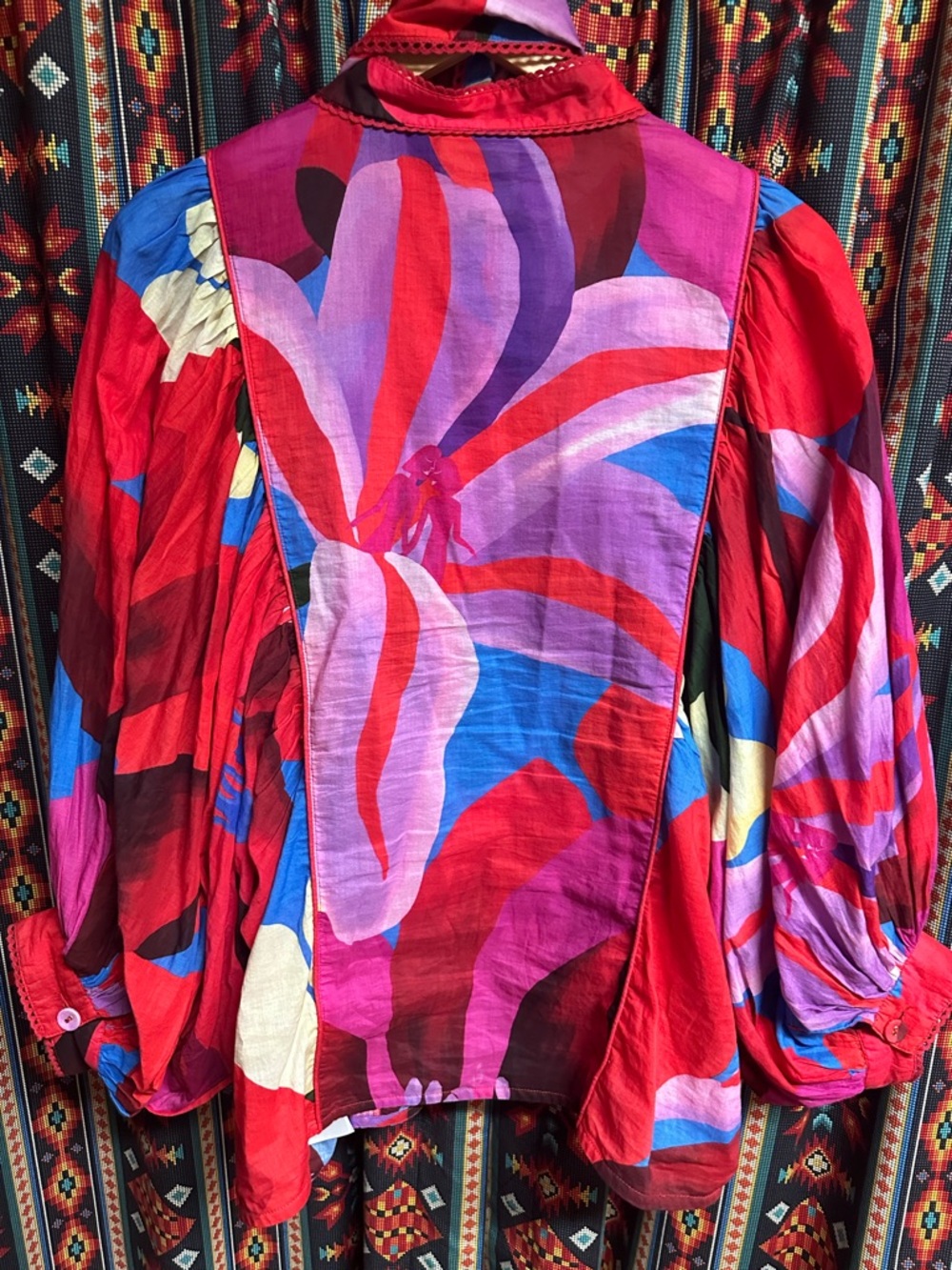 Farm Rio Balloon Sleeve Top - Picture 4 of 6
